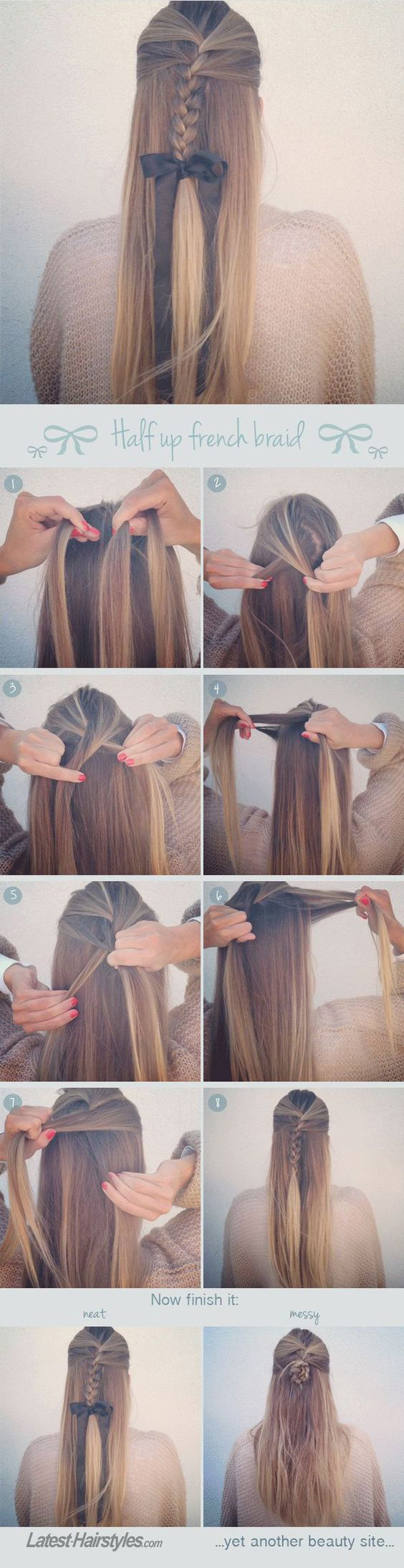 Easy Step by step hair tutorials for long hair