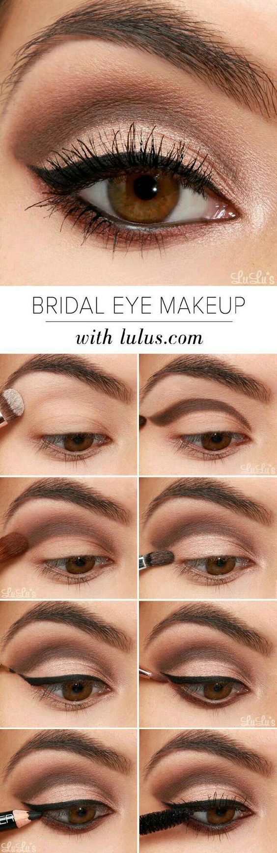 natural eye makeup for brown eyes