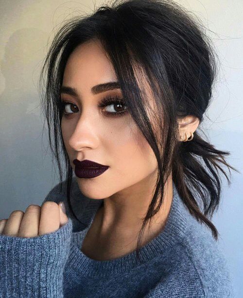dark lipstick makeup looks