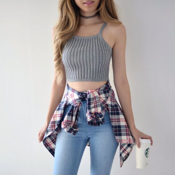 Best Ways To Wear A Flannel Shirt Girls Style Her Style Code