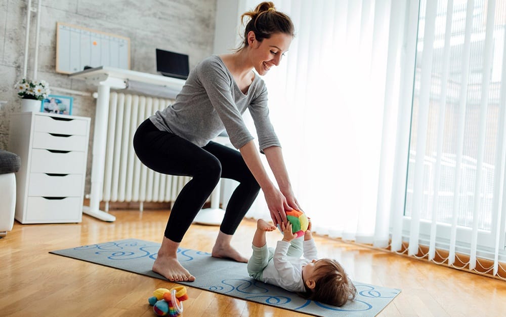 Image result for working out as a mom at home