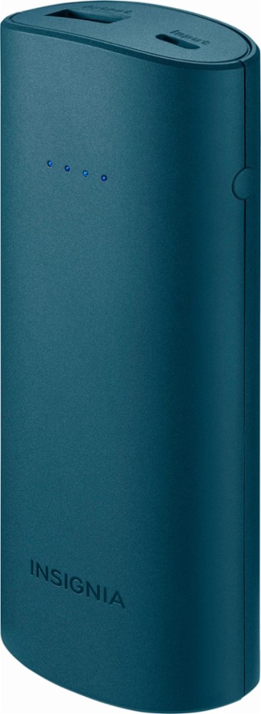 Insignia™ - 5,200 mAh Portable Charger for Most USB-Enabled Devices - Blue - Front_Zoom