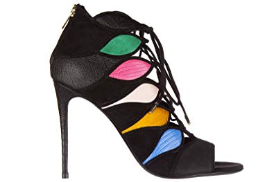 Salvatore Ferragamo Women's Leather Heel Sandals Felicity Black US Size 4.5 01L472 644757
