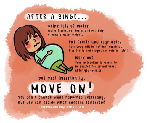 this is so important. everybody has those "cheat" days and they can make you feel awful. keep going and move on!: 
