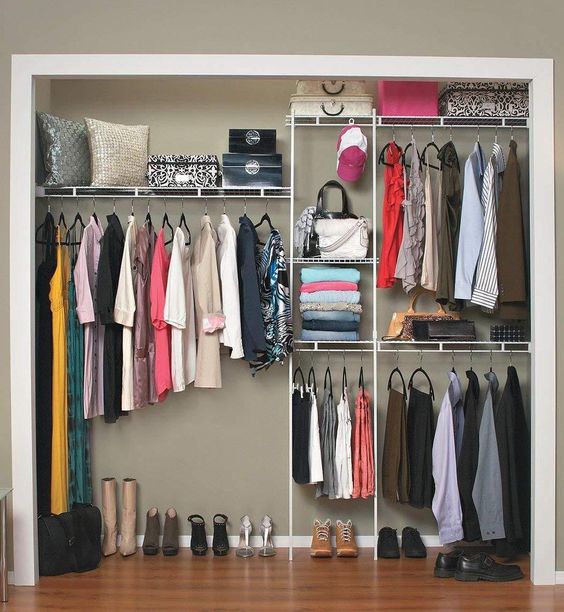 #closet #organizer #clothes #storage #shelves #system #kit #shelf #wardrobe #hanger