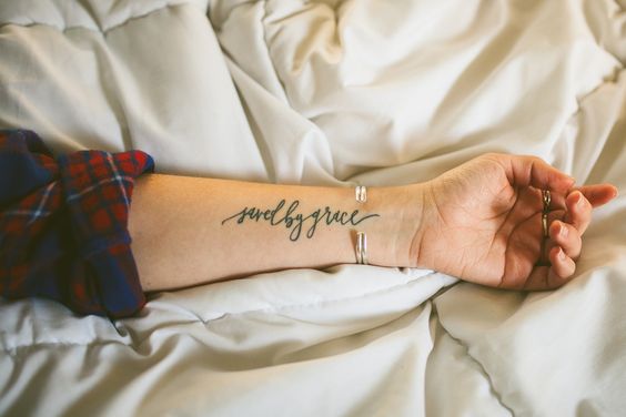 Text Tattoos Add a Dominating Spark To Your Personality  Fashionisers