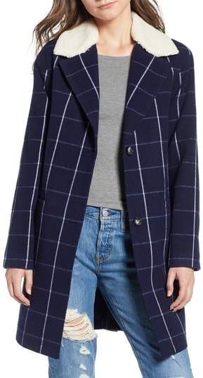 Levi's Wool High-Pile Fleece Collar Top Coat
