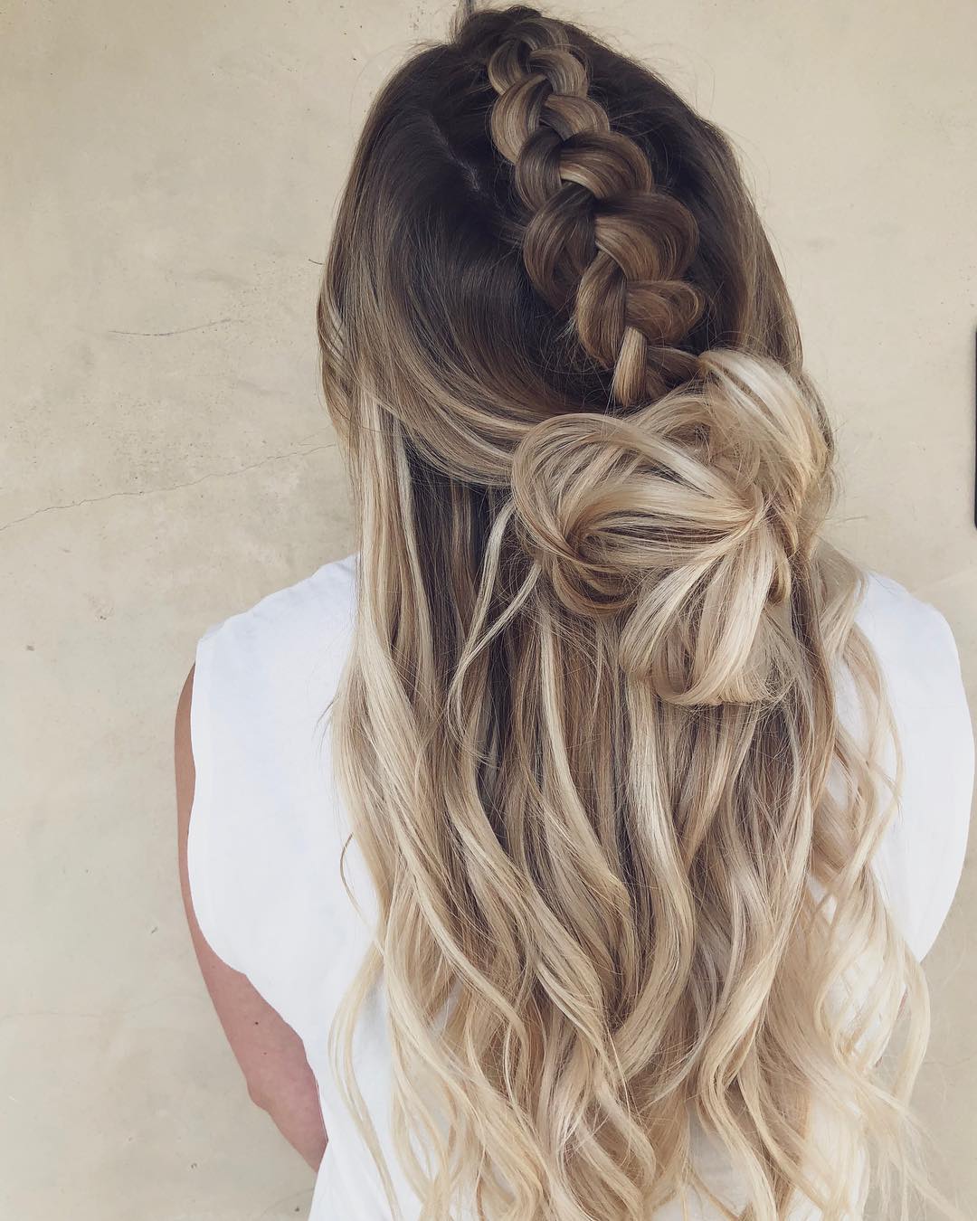 cute braided hairstyles - loose braid