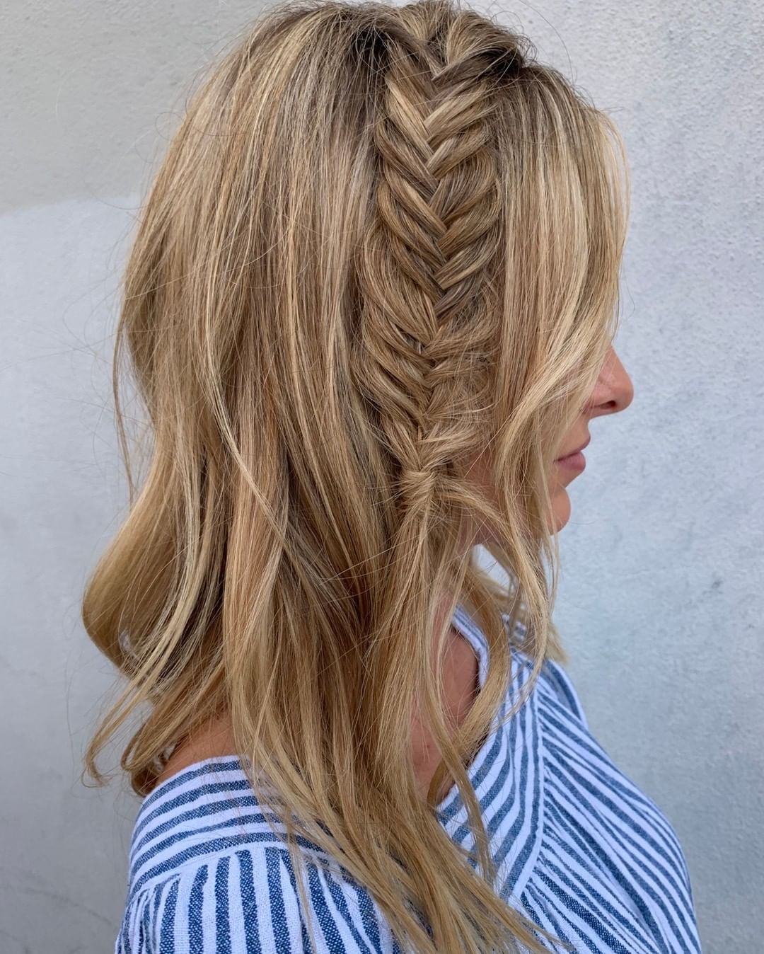 cute braided hairstyles - loose braid