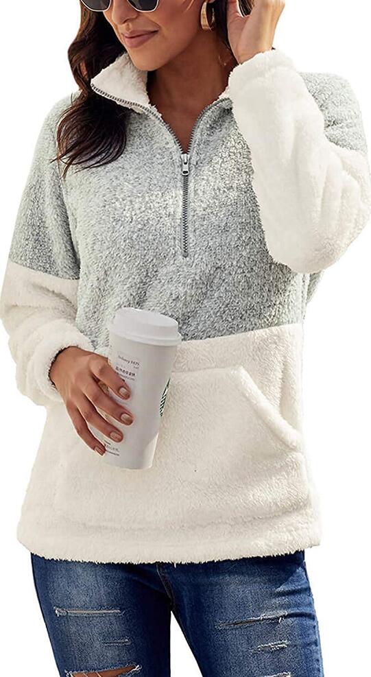 Oversized Fleece Sweater with Comfy Jeans