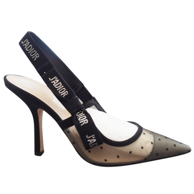 Dior Jadior Plumetis Strass Slingback Sandals | HEWI