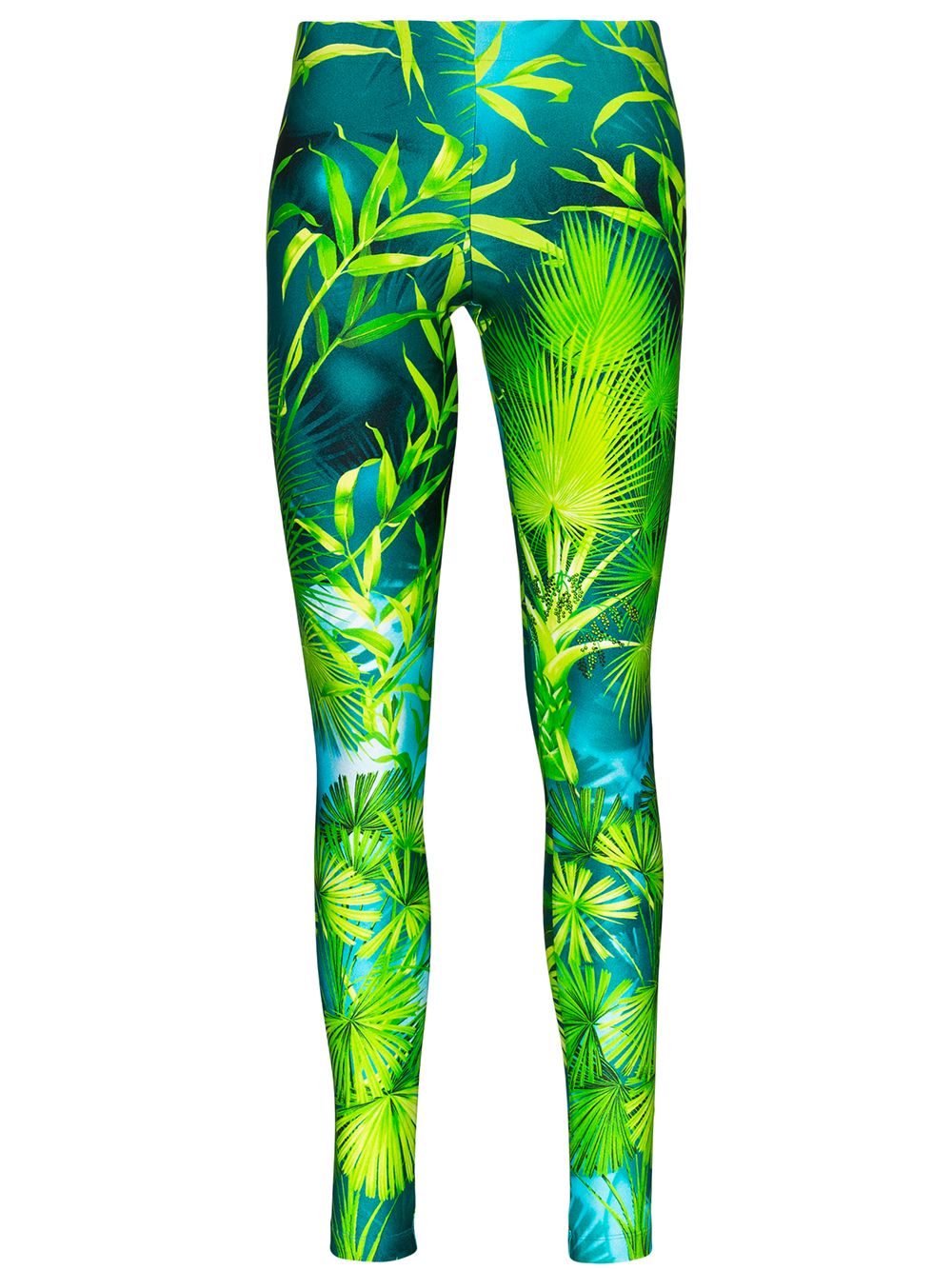 Image 1 of Versace palm-print leggings
