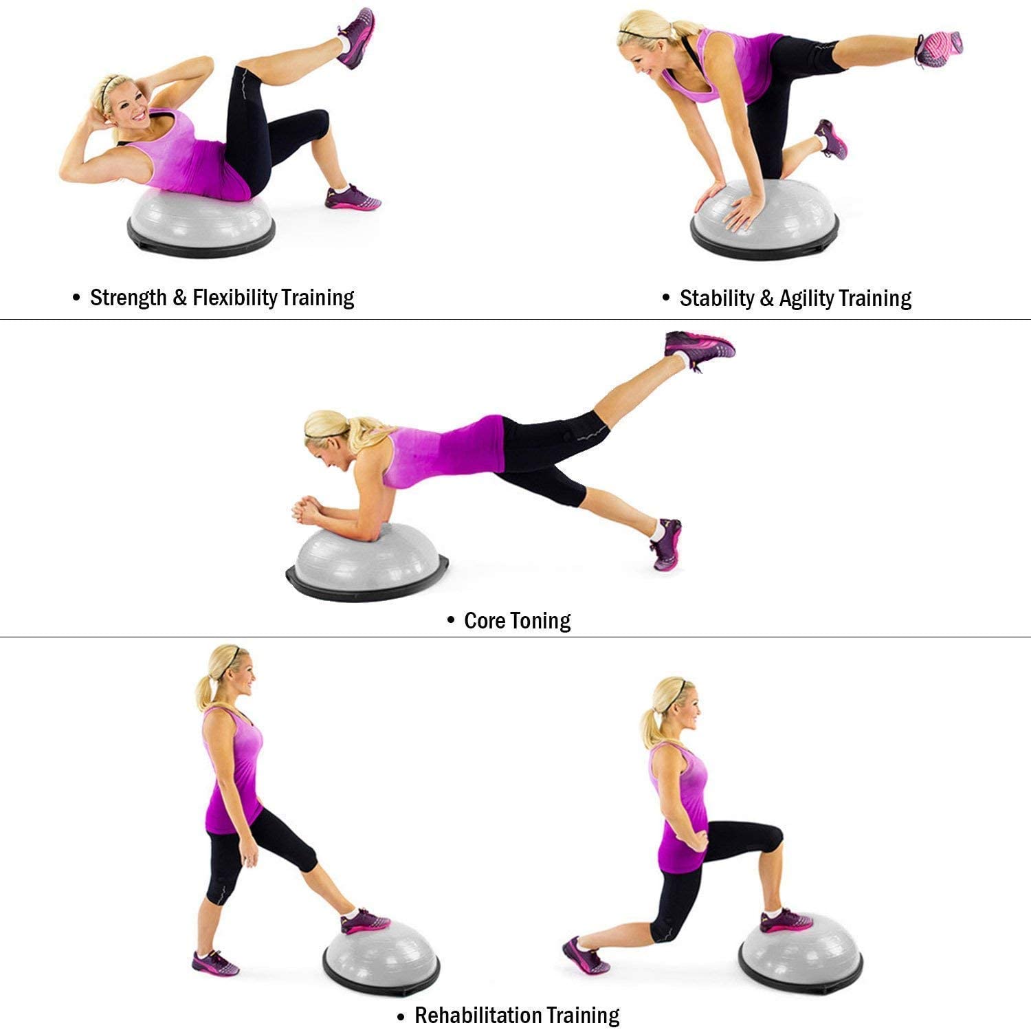 10 Best Bosu Balls (Balance Trainer) 2024 – Exercise for Weight Loss ...