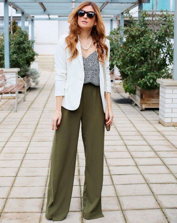 Buy White Trousers & Pants for Women by POPWINGS Online | Ajio.com