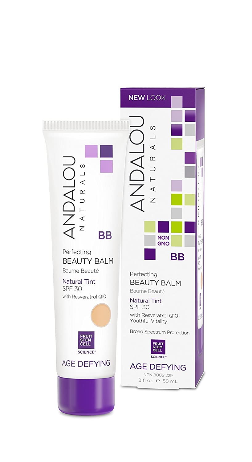 Andalou Naturals Perfecting BB Beauty Balm Tinted Moisturizer with SPF 30 Natural Ounces,