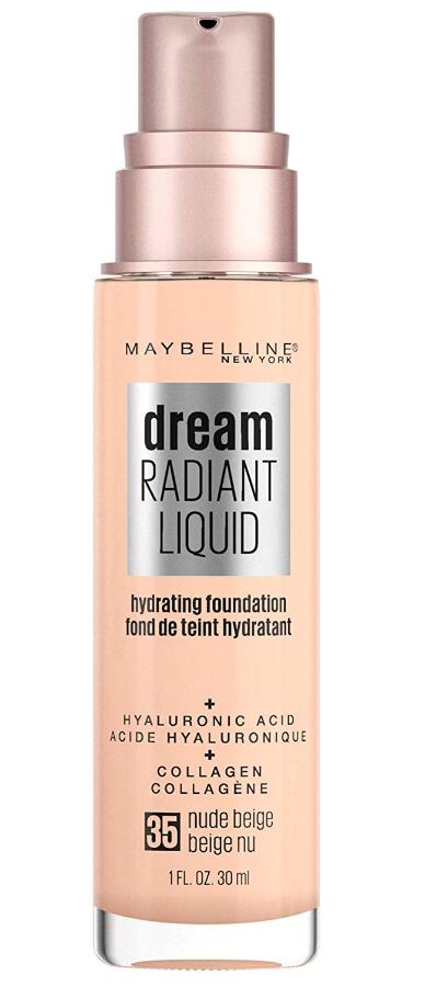 Maybelline Dream Radiant Liquid Medium Coverage Hydrating Makeup, Lightweight Liquid Foundation