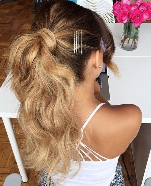 How To Do A Messy Ponytail With Medium Length Hair