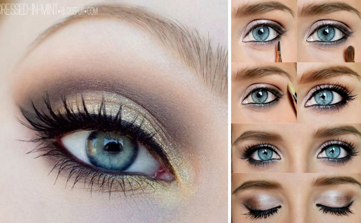 Pear shaped blue tutorial eyes simple eyeshadow for store