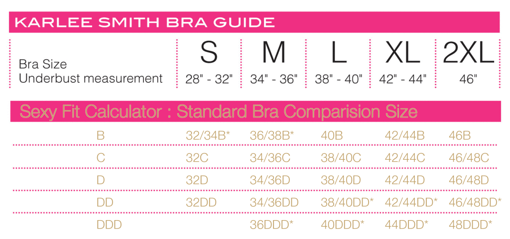 correct bra size calculator