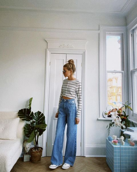 Cách phối baggy jeans trong các outfit slouchy và thời trang