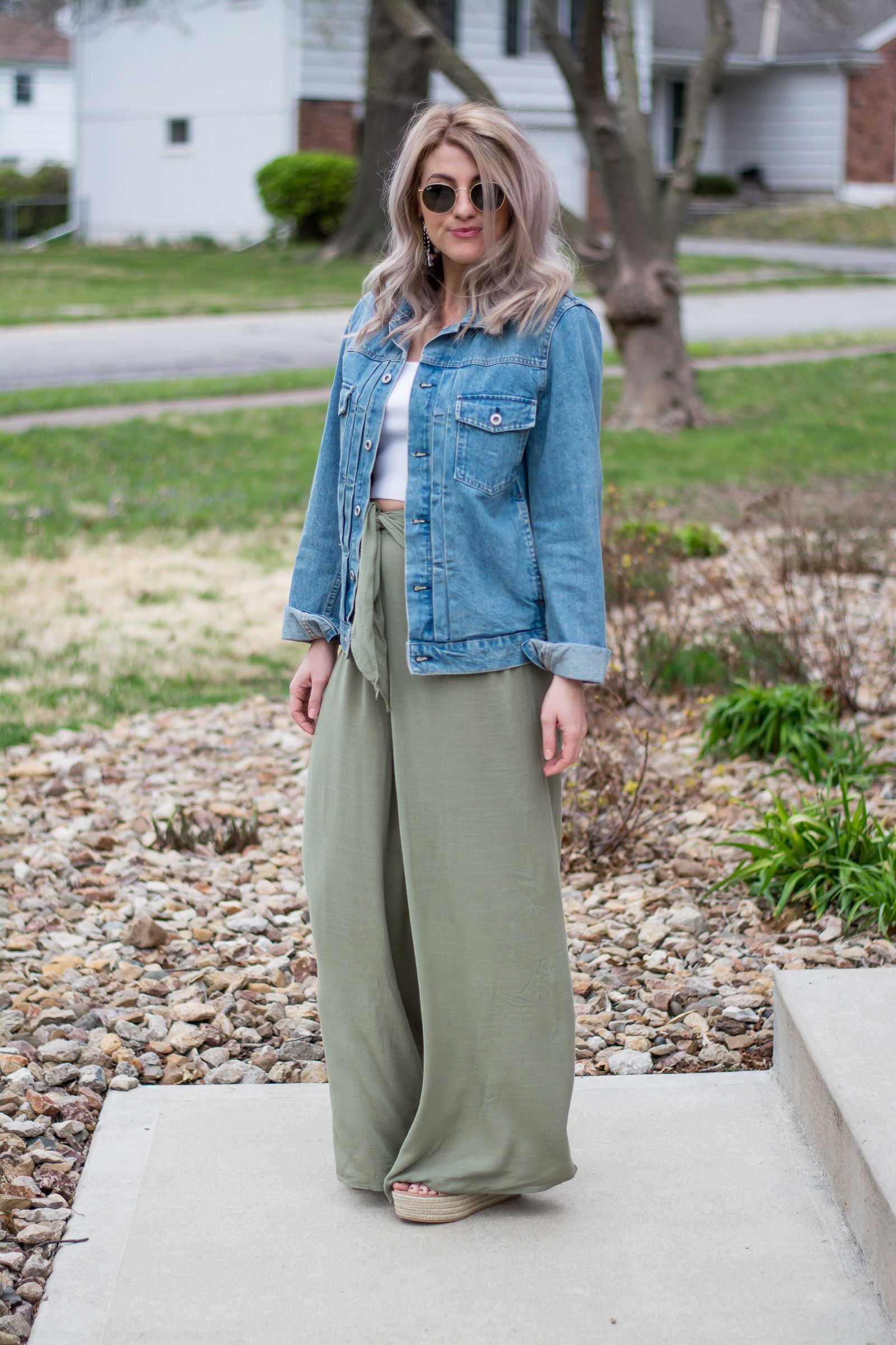 palazzo jean pants