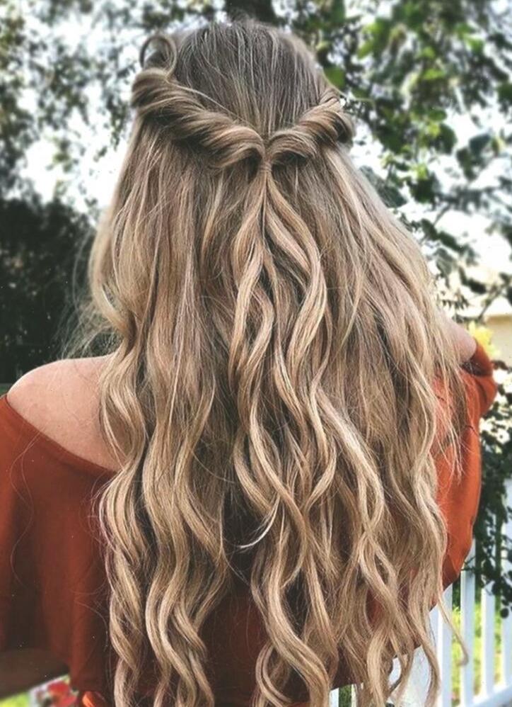 cute long hair style for girls