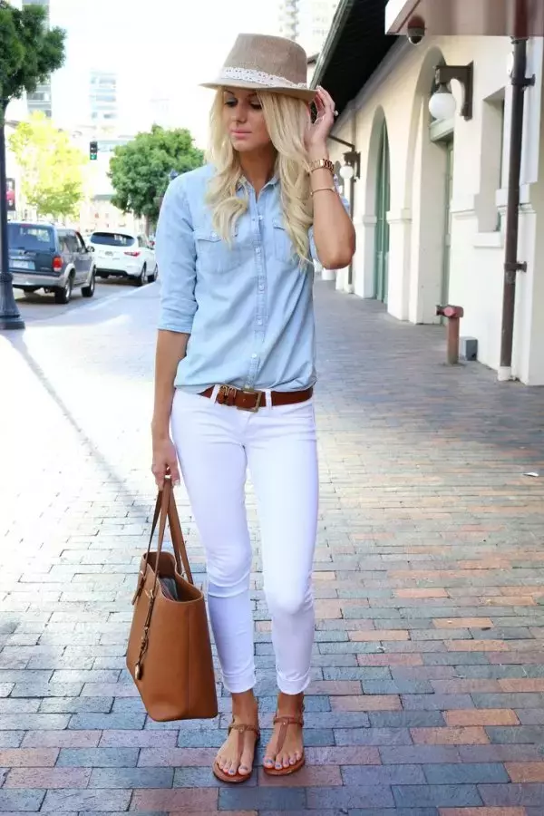 Denim Shirt Street Style