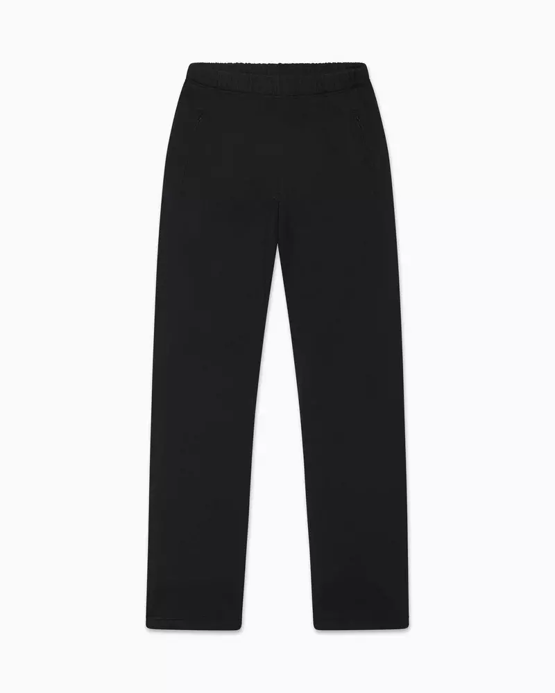 FLEECE STRAIGHT LEG SWEATPANT BLACK F