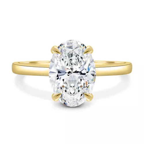 Solow Co. Oval Diamond Engagement Ring