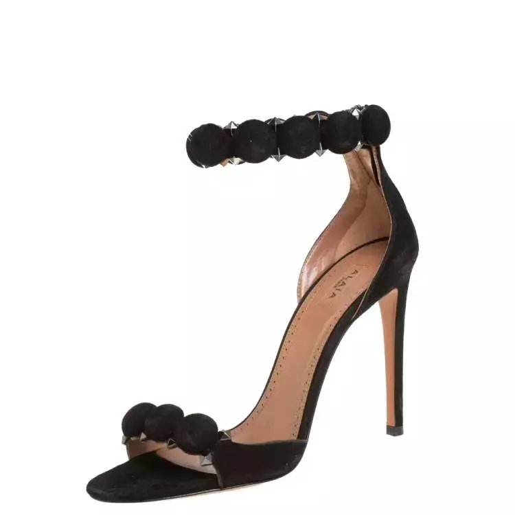 Alaia Studded Suede Sandals