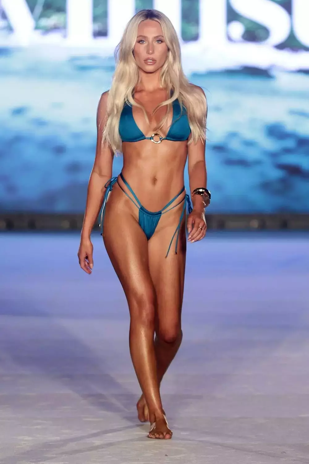 Alix Earle Blue Bikini