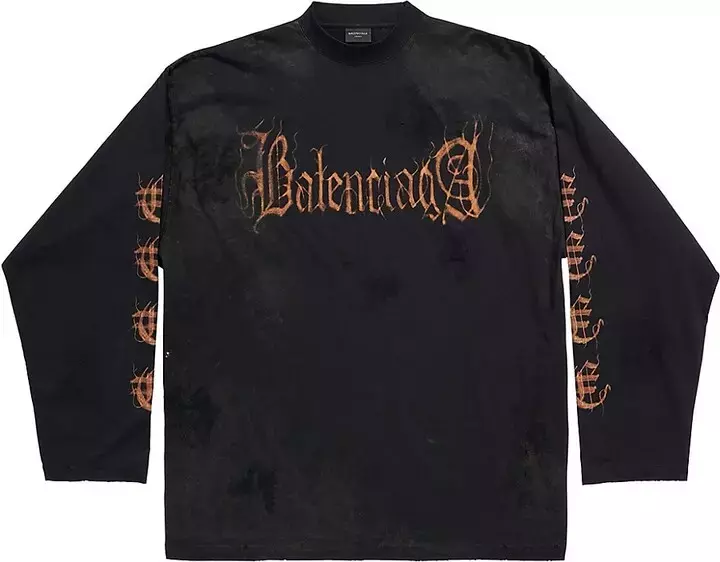 Balenciaga Heavy Metal Mockneck Shirt