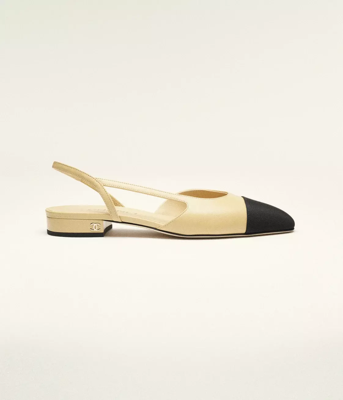 Chanel Cap Toe Slingback Flats