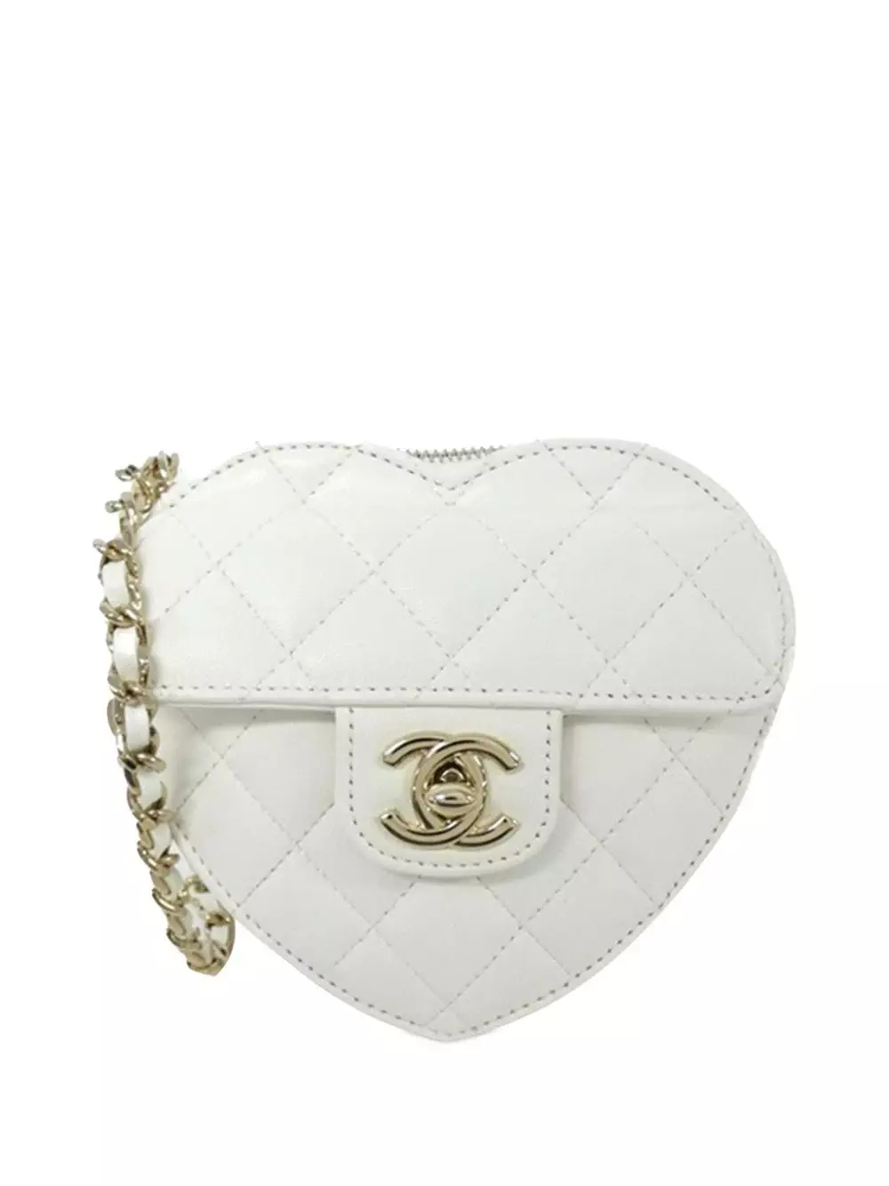 Chanel Heart Quilted Shoulder Bag