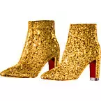 Christian Louboutin Custom Boots gold