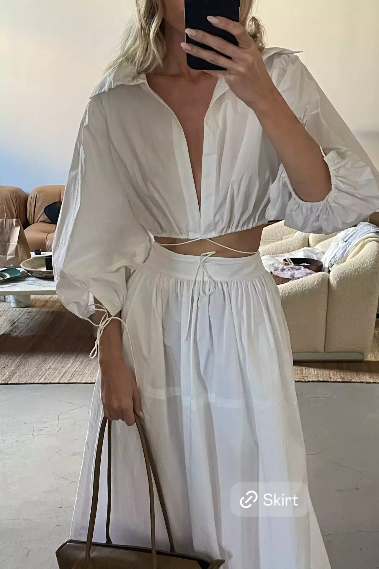 Elsa Hosk Dazzles In Chic White Outfit On Instagram