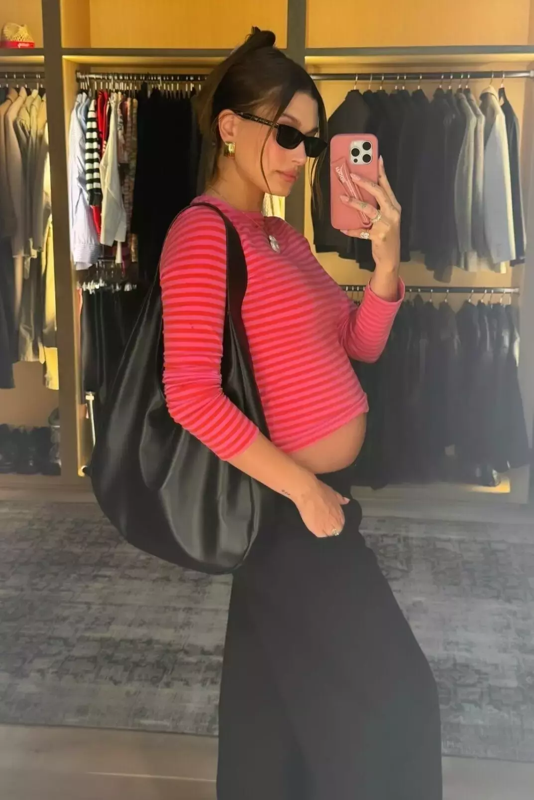 Hailey Bieber's Insta Glam Look