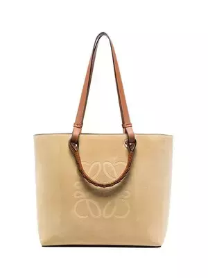 Loewe Anagram Suede Tote Bag