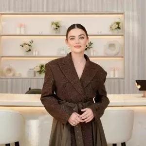 Lucy Hale Belted Coat