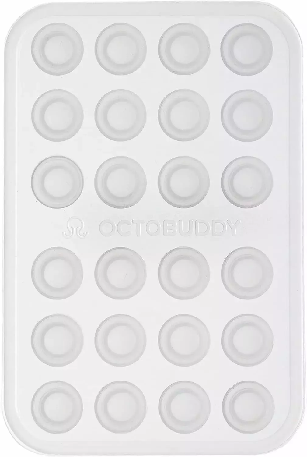 Octobuddy Transparent Silicone Suction Phone Case Adhesive Mount