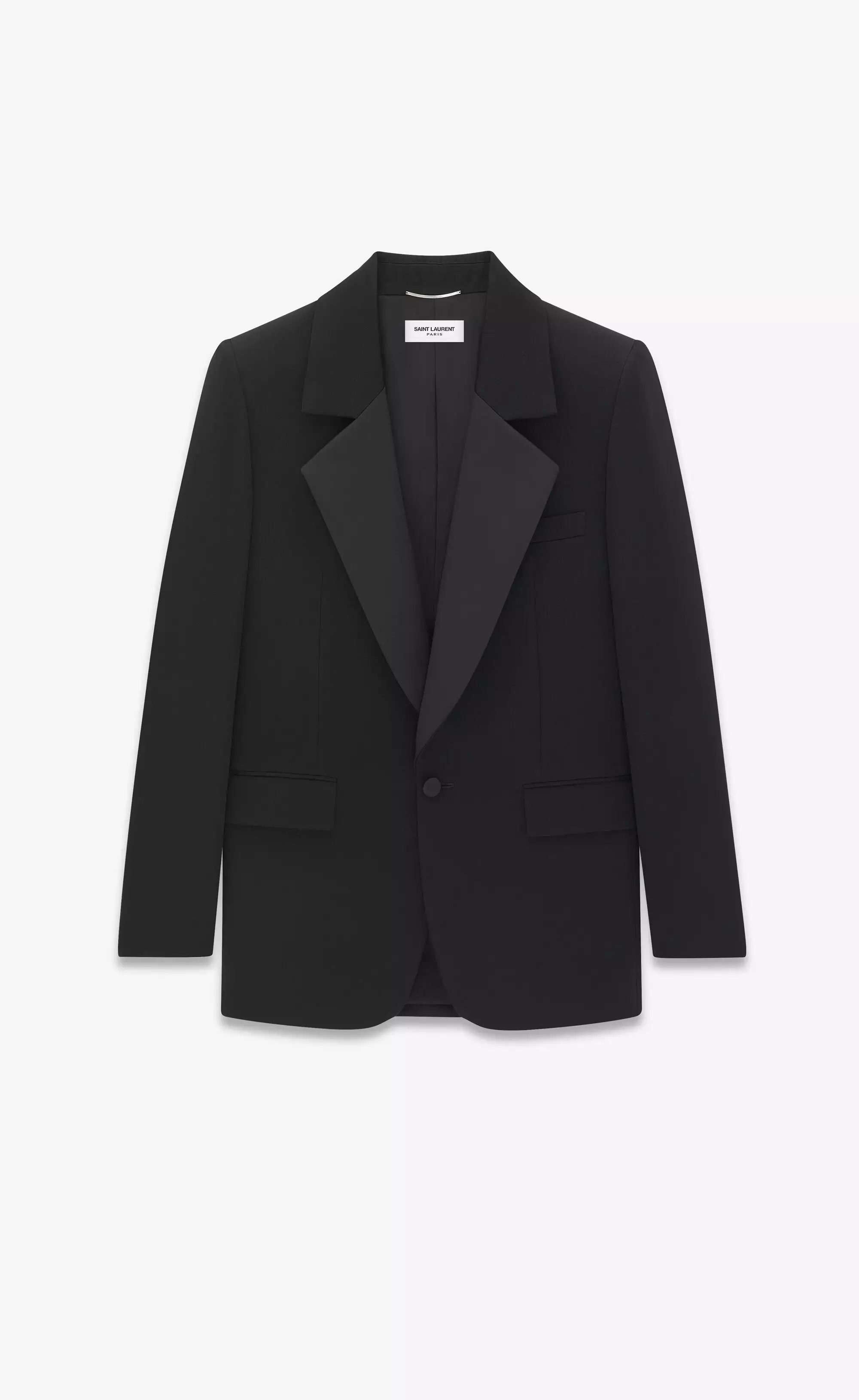 Saint Laurent Tuxedo Jacket in Grain De Poudre