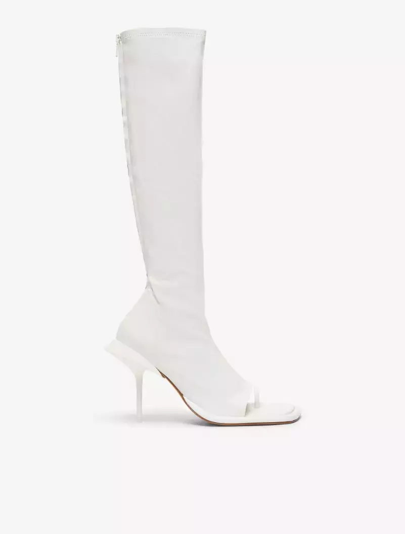 Sportmax Stretch Nappa Leather Thong Boots