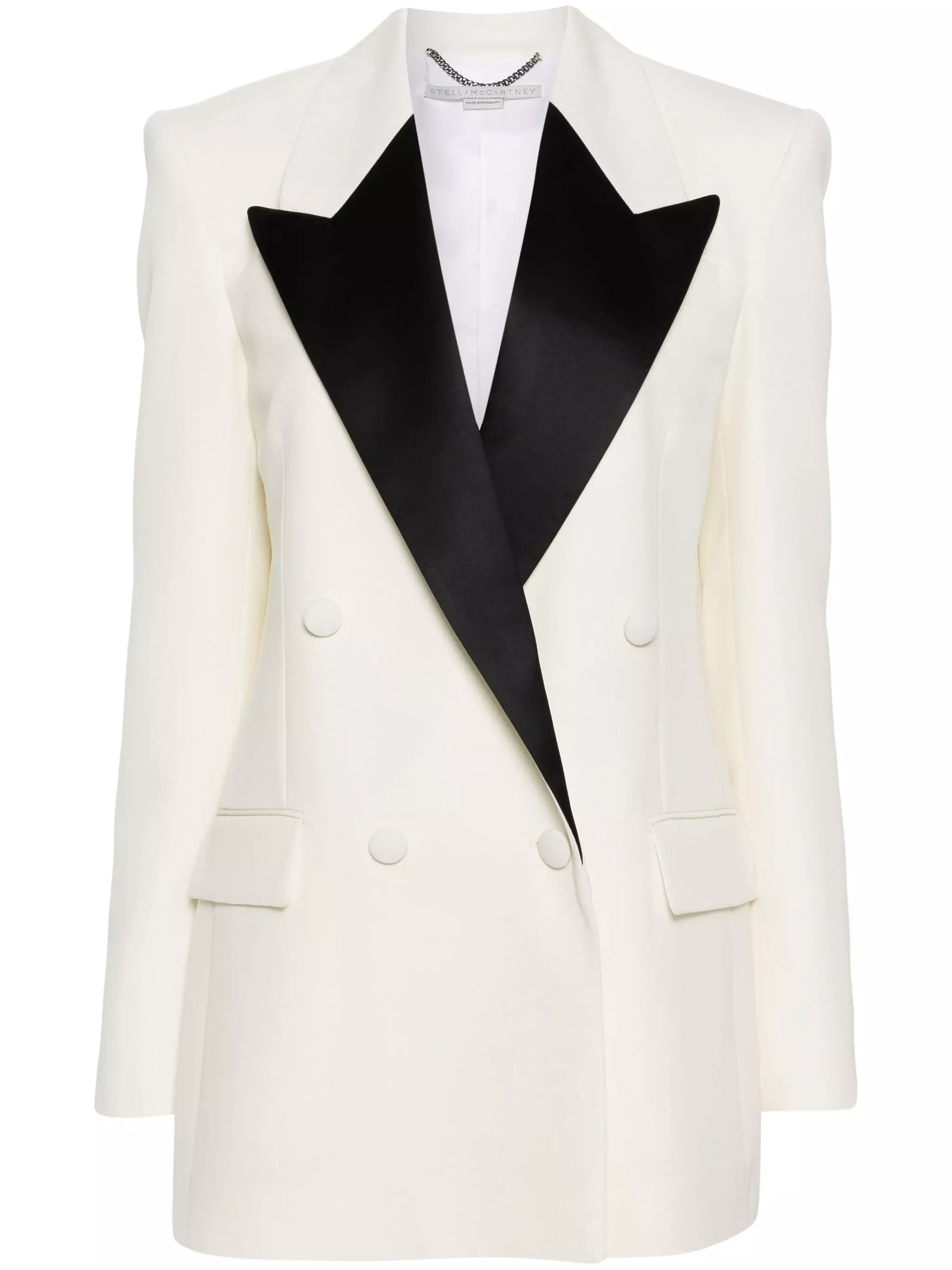 Stella McCartney Contrasting Panel Double Breasted Blazer