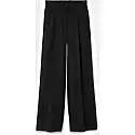 Versace Pleated Wide Leg Pants