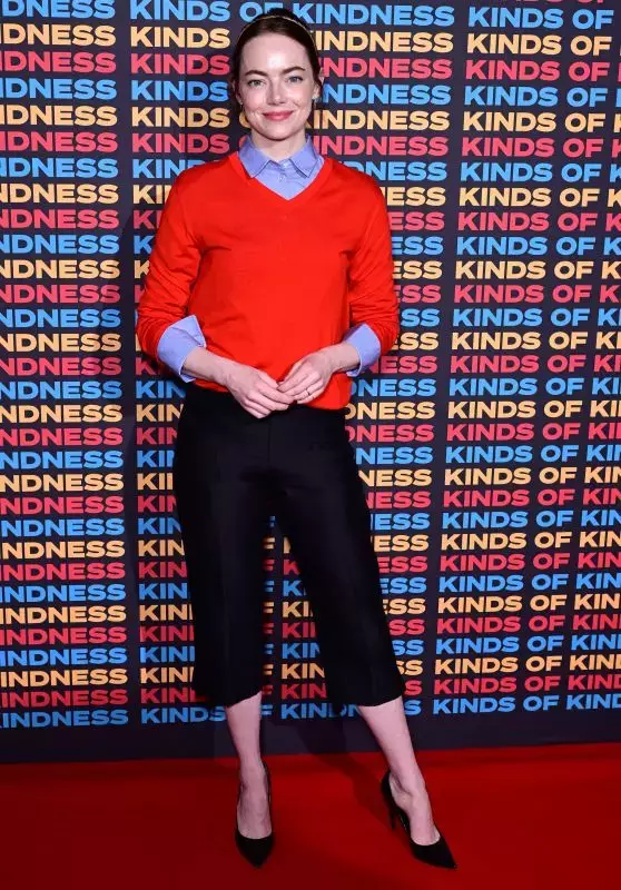 Emma Stone S Stylish Appearance At The Kinds Of Kindness Screening In London_thumbnail