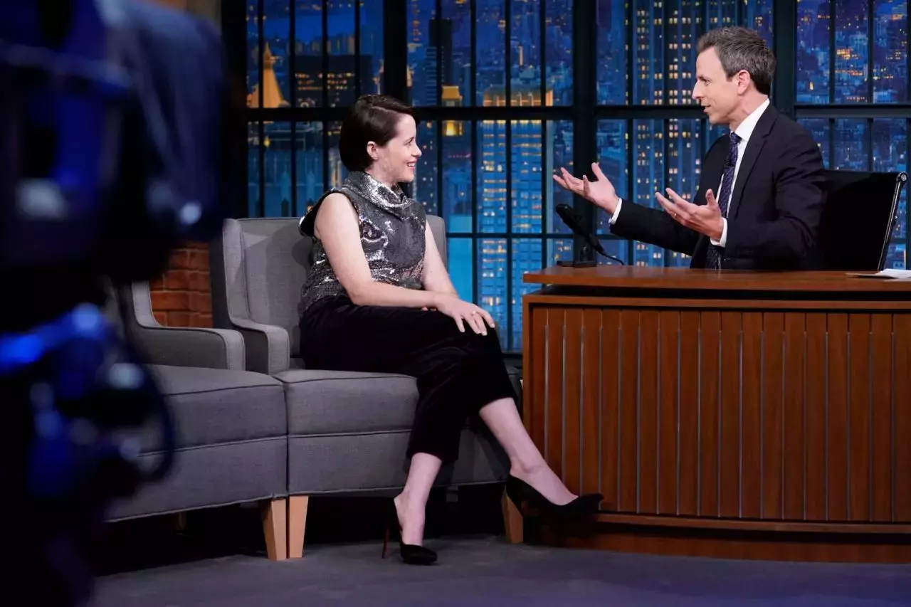 Claire Foy Late Night With Seth Meyers In Nyc