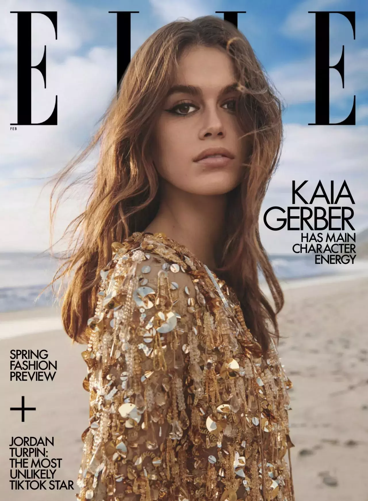 Kaia Gerber Elle Us February Issue