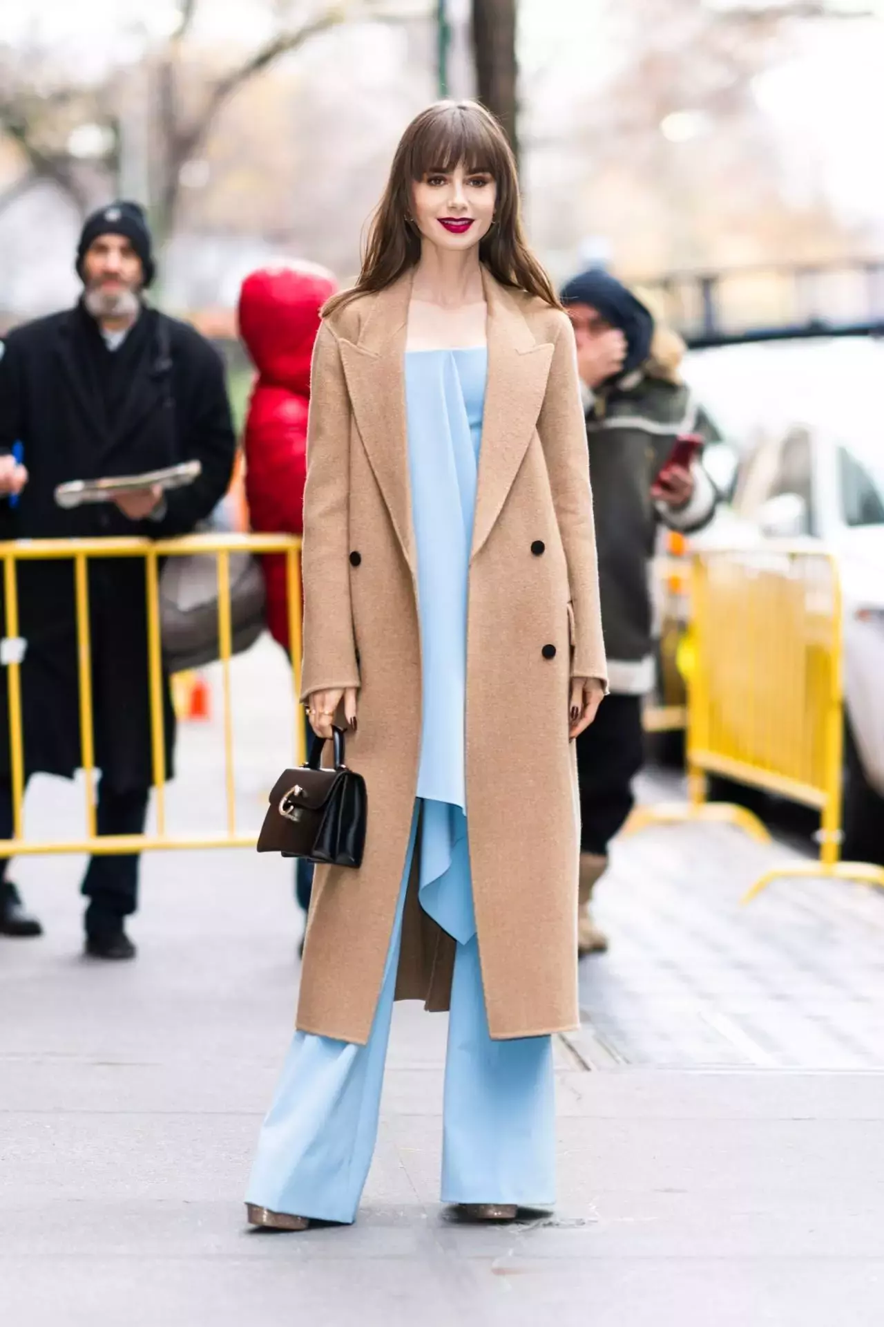 Lily Collins Arrives For A Taping Of The View In Nyc