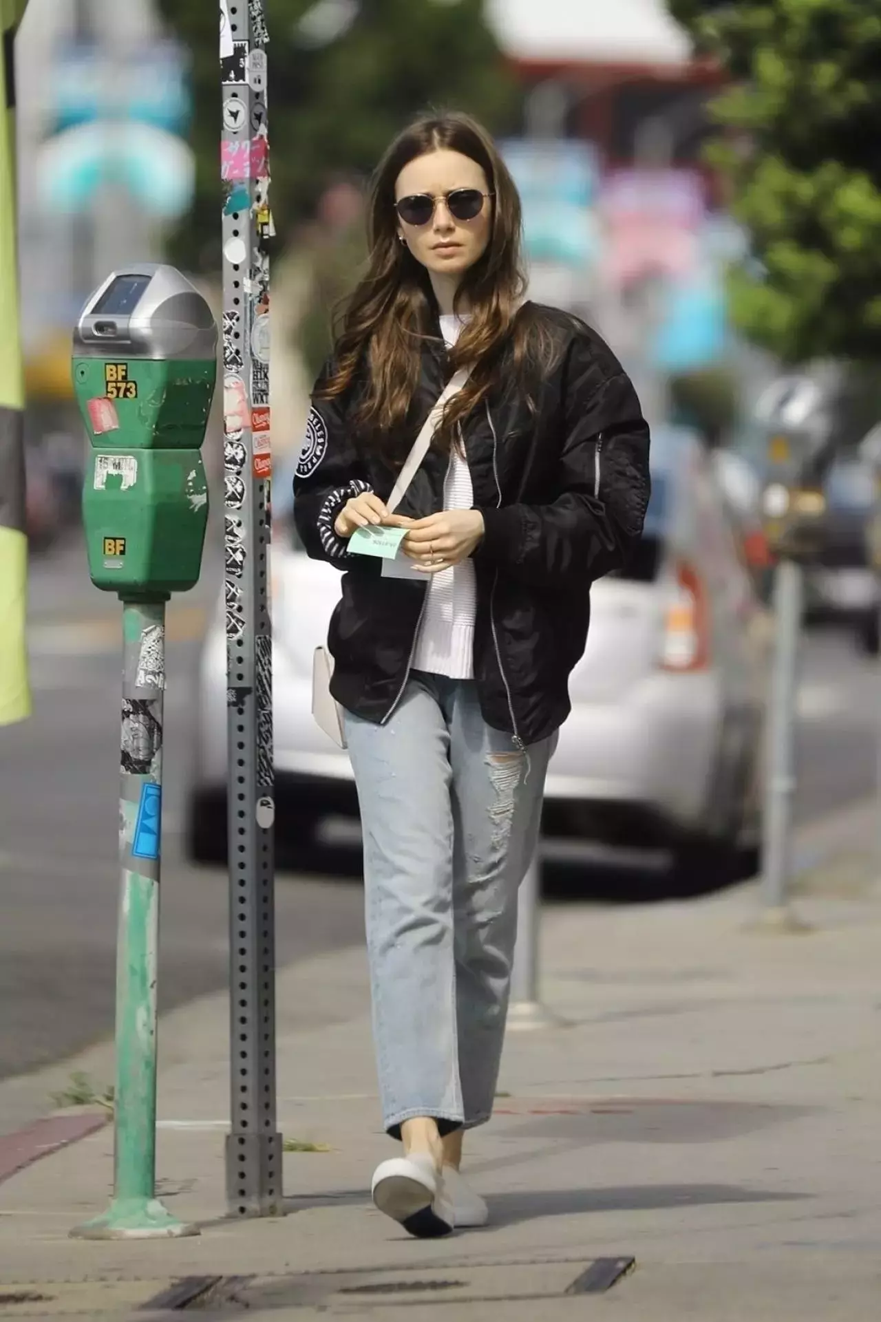 Lily Collins Street Style