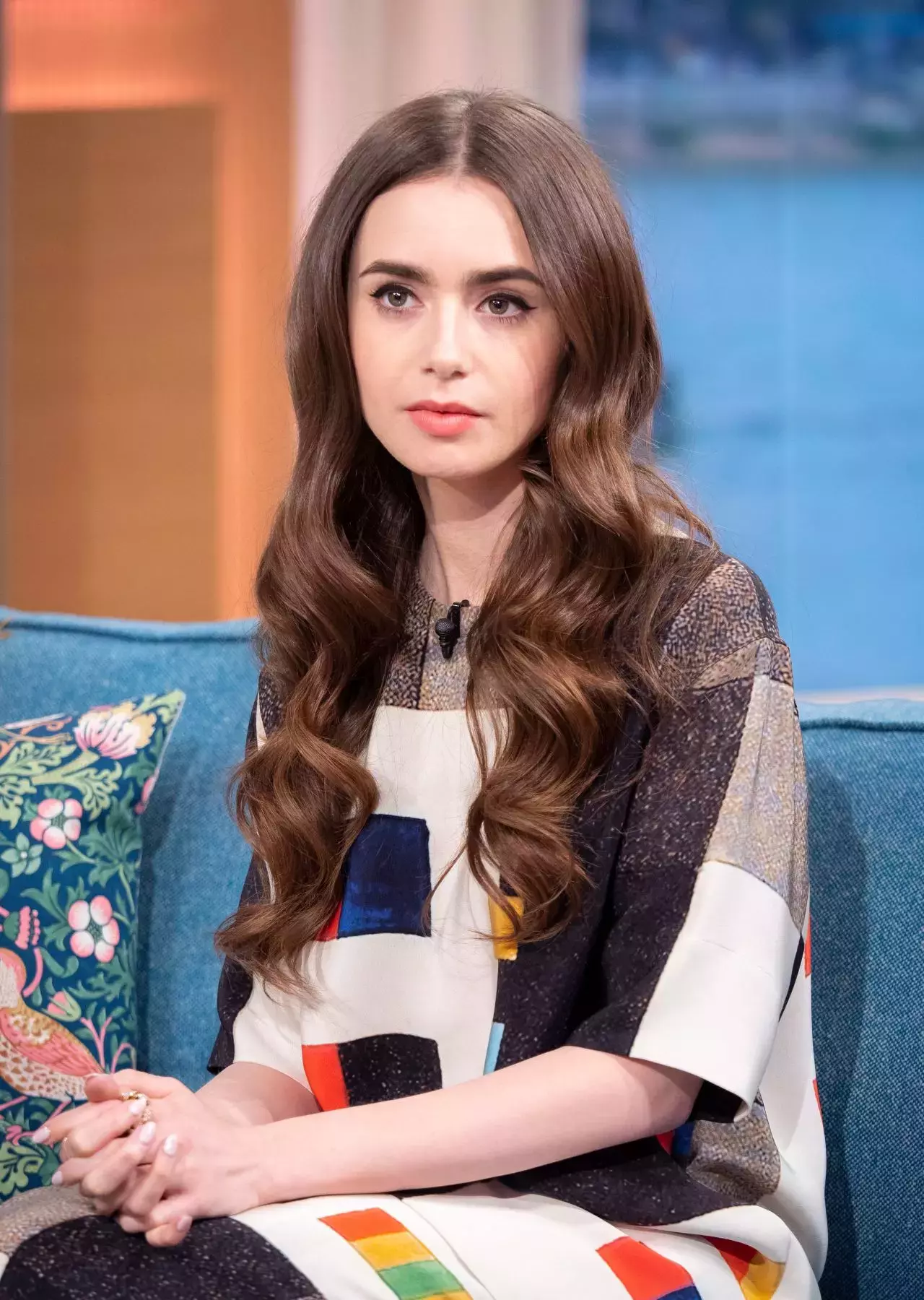 Lily Collins This Morning Tv Show In London